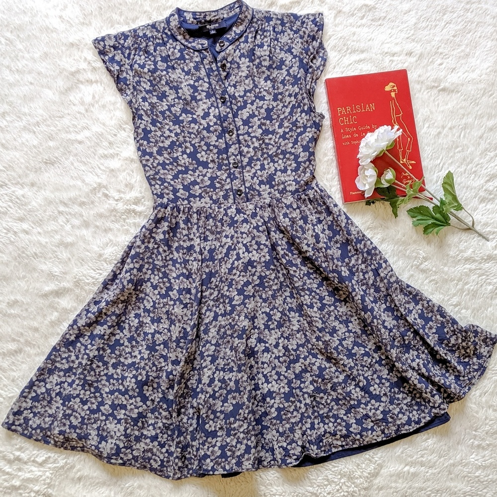 Madewell Fit and Flare Floral Dress